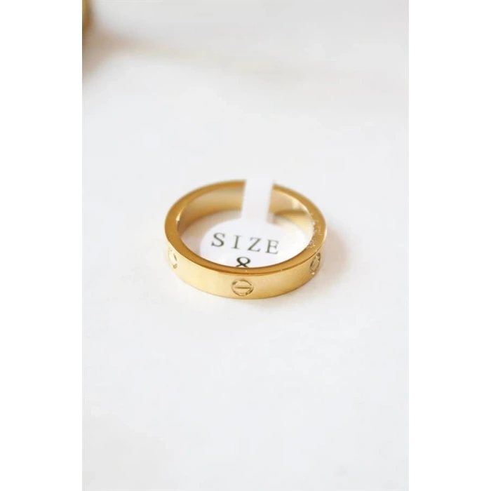 LitaeTrend 6lı Crt Model İnce Alyans Yüzük Seti - Altın