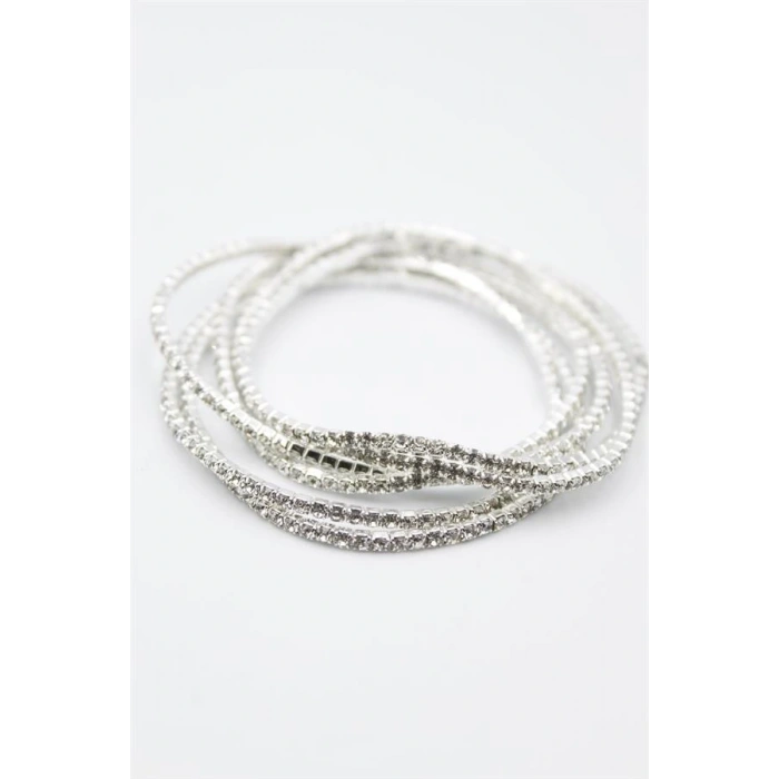 LitaeTrend 6lı Lastikli Bileklik - Gümüş