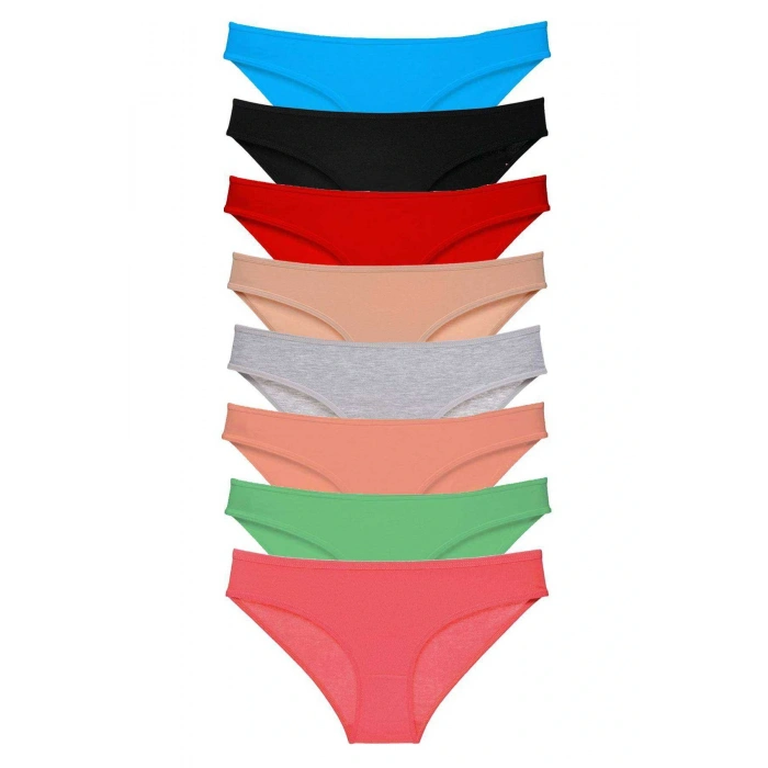 LitaeTrend 8 adet Süper Eko Set Likralı Kadın Slip Külot Set 4