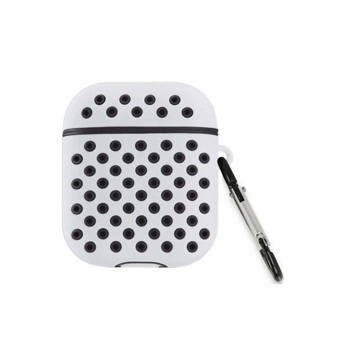 LitaeTrend Airpods 2 (2.nesil) Spor Delikli Kılıf - Gri-Siyah