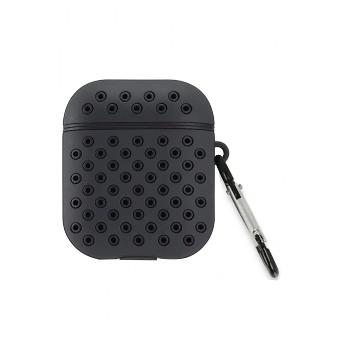 LitaeTrend Airpods 3 (3.nesil) Spor Delikli Kılıf - Siyah-Siyah