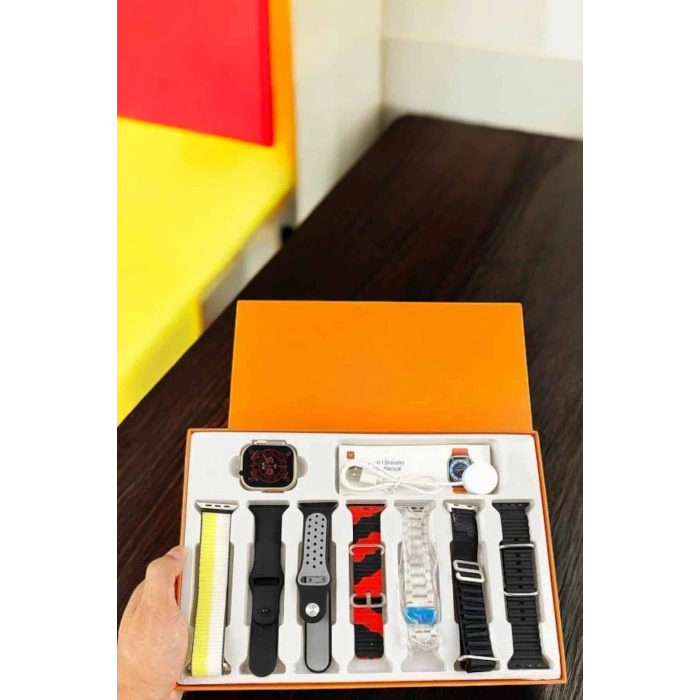 LitaeTrend Akıllı Saat 7 Kordonlu Bildirim Görebilen Metal Kordon GPS Özelliği