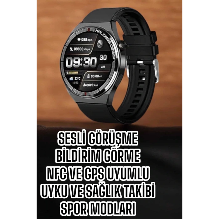 LitaeTrend Akıllı Saat Bluetooth Bağlantılı Amoled Ekran Uyku ve Sağlık Takibi