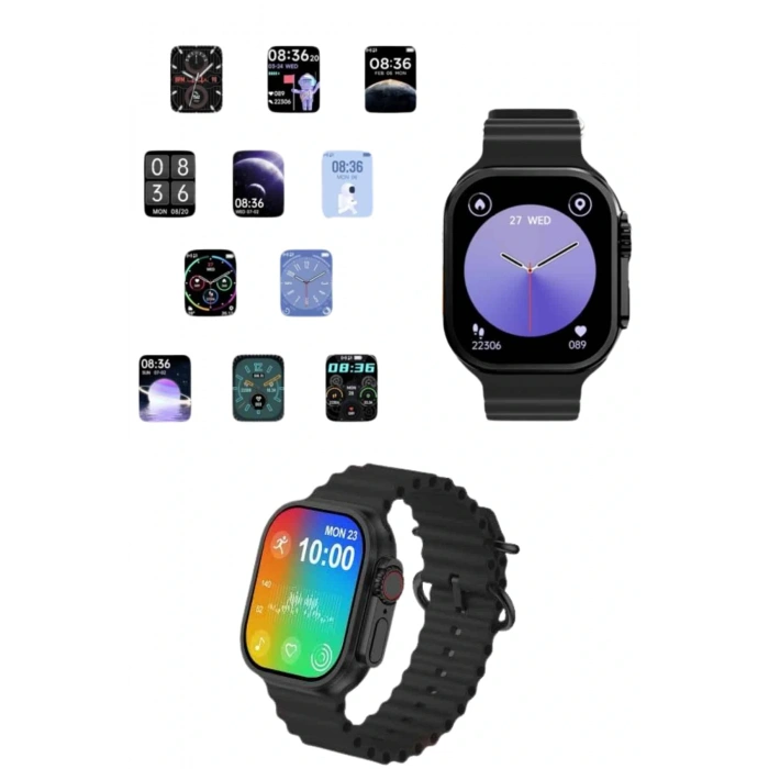 LitaeTrend Akıllı Saat Sağlık Takibi Kalp Atışı Adımsayar Ultra Yeni Nesil nefes Egzersizi