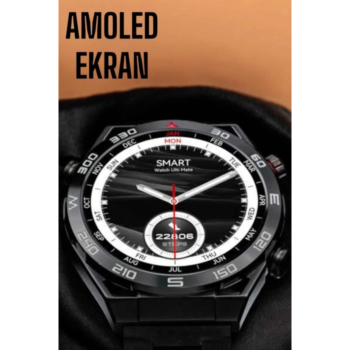 LitaeTrend Akıllı Saat Yeni Nesil 2024 Model Metal Kordonlu Bluetooth Bağlantılı