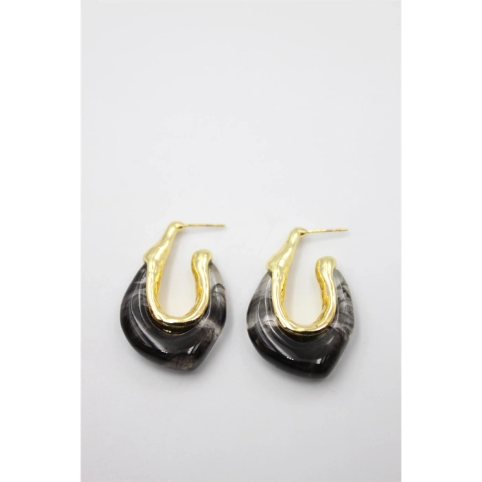 HERŞEYTREND Akrilik Küpe - Siyah