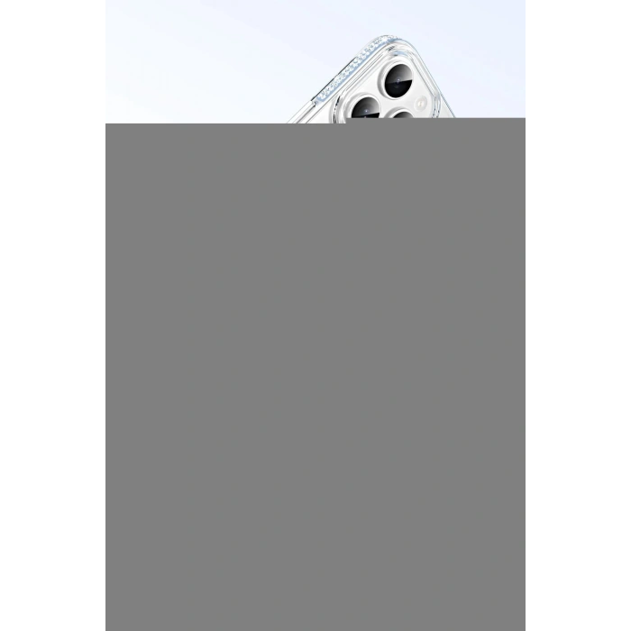 LitaeTrend Apple iPhone 14 Move Taşlı Magsafe Kapak - Mavi