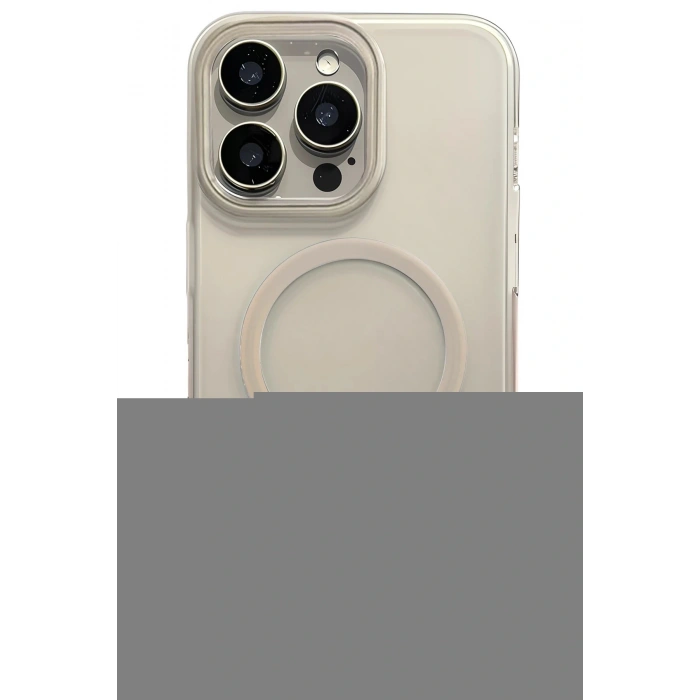 LitaeTrend Apple iPhone 14 Pro Max Velar Magsafe Kapak - Natural Grey