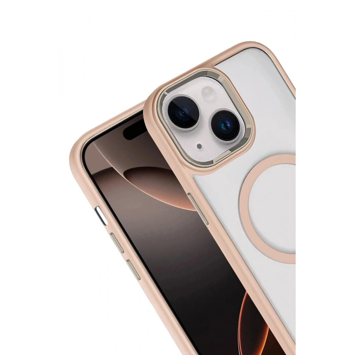 LitaeTrend Apple iPhone 14 Terea Magsafe Kapak - Gold