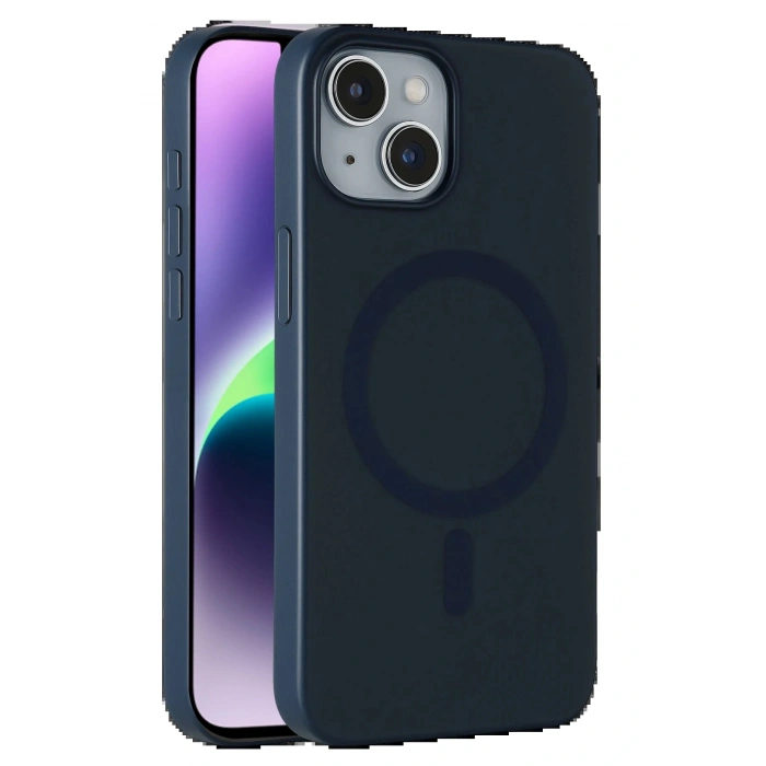 LitaeTrend Apple iPhone 14 Tuna PC Slim Magsafe Kapak - Lacivert