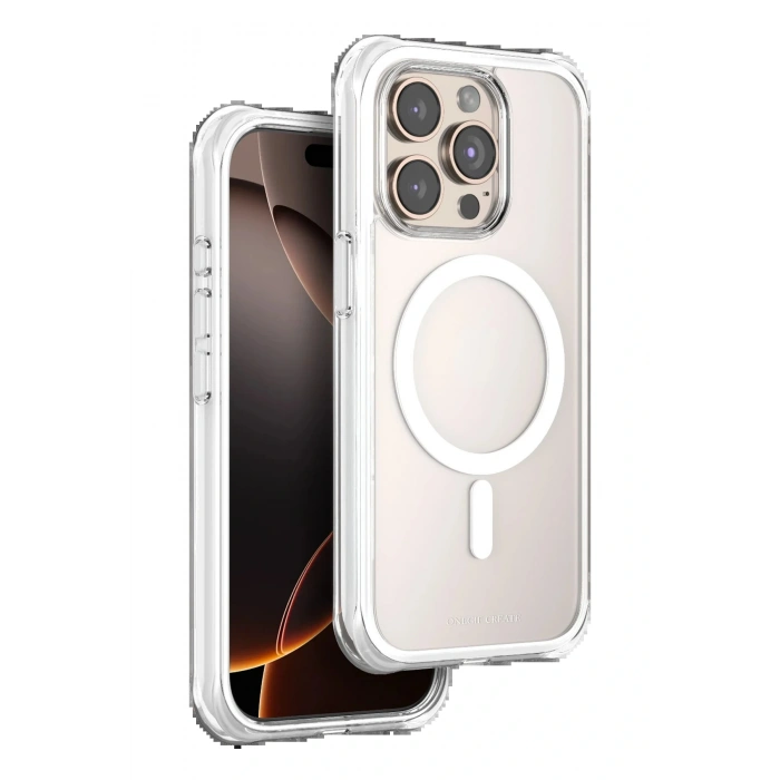 LitaeTrend Apple iPhone 15 Pro Max Hulk Magsafe Kapak - Beyaz