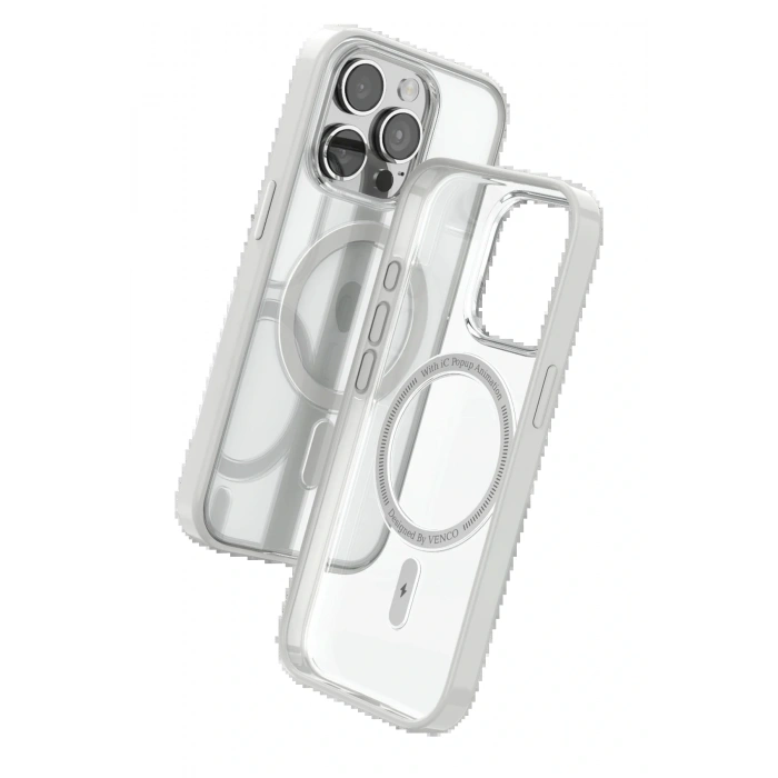 LitaeTrend Apple iPhone 15 Pro Max Joly Magsafe Kapak - Beyaz