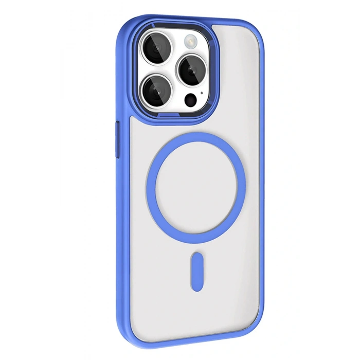 LitaeTrend Apple iPhone 15 Pro Max Terea Magsafe Kapak - Mavi