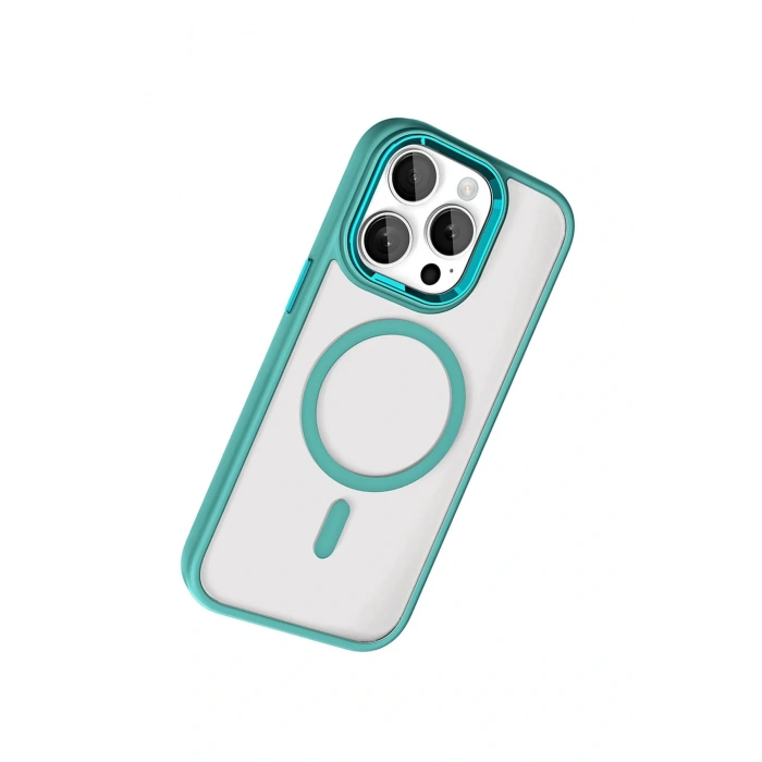 LitaeTrend Apple iPhone 15 Pro Max Terea Magsafe Kapak - Yeşil