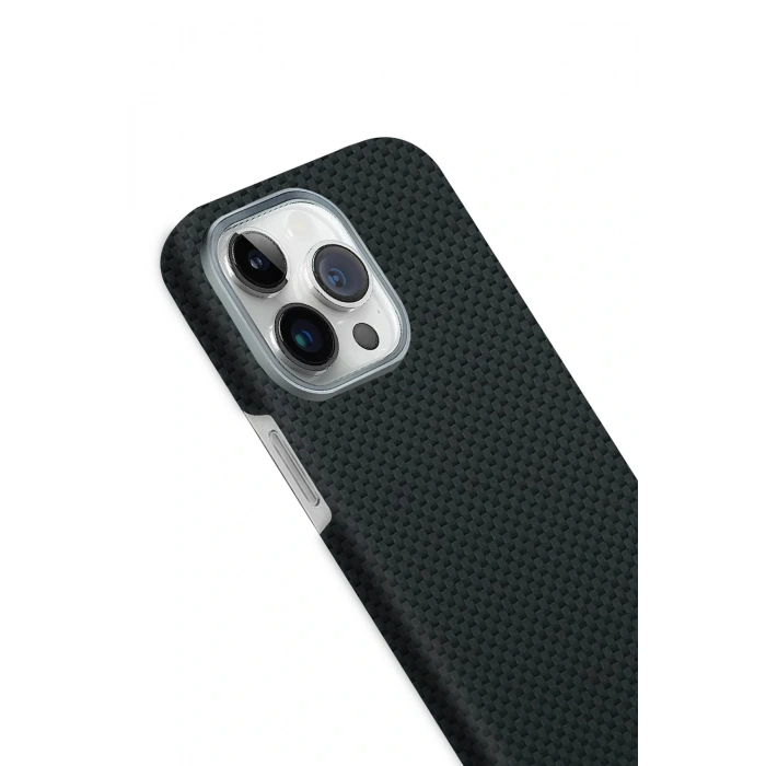 LitaeTrend Apple iPhone 15 Pro Max Volt Magsafe Kapak - Siyah 2