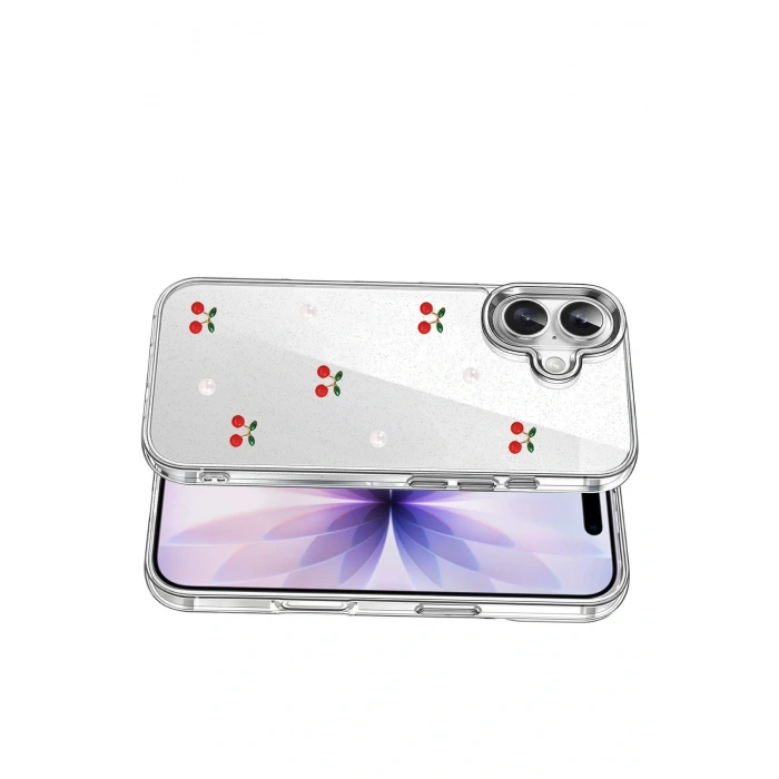 LitaeTrend Apple iPhone 16 Fiyonk Desenli Kapak - Desen 9