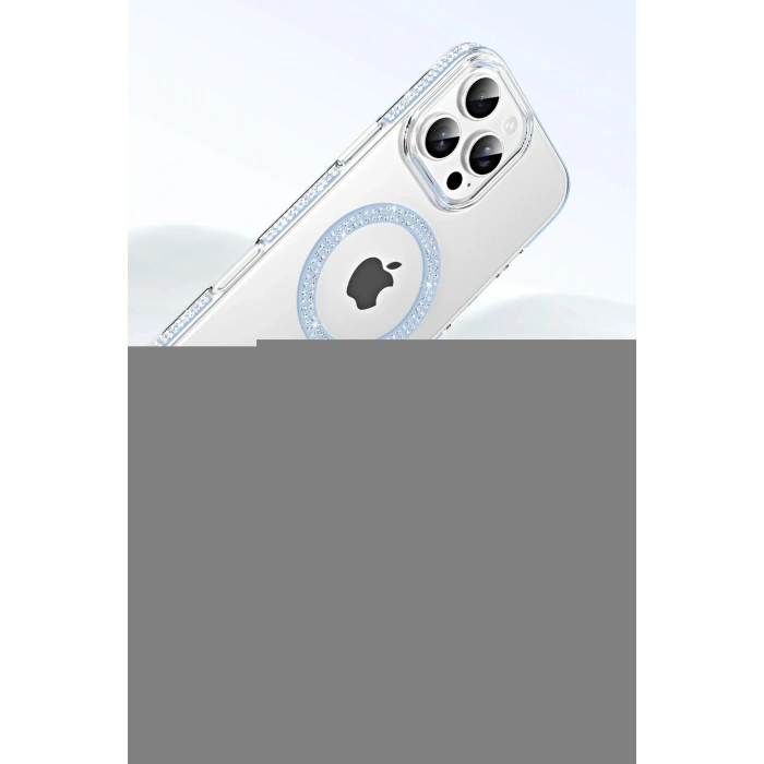 LitaeTrend Apple iPhone 16 Pro Max Move Taşlı Magsafe Kapak - Lila