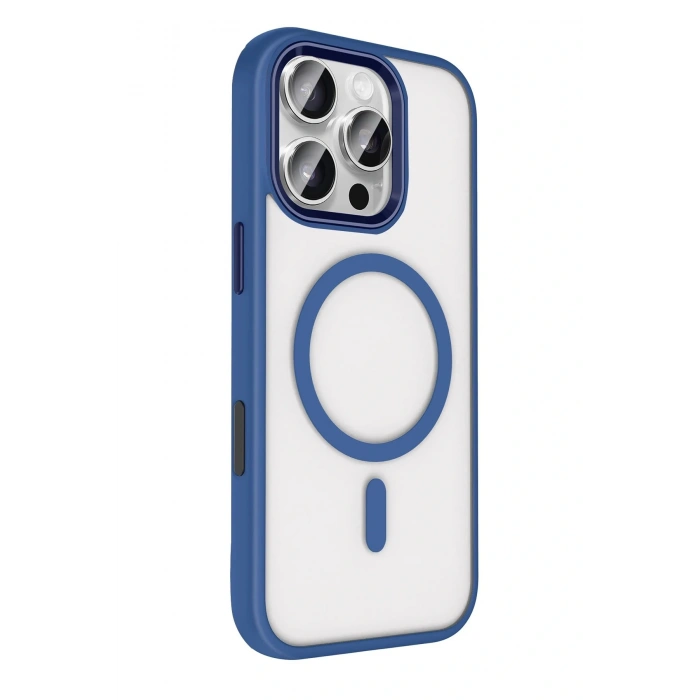 LitaeTrend Apple iPhone 16 Pro Max Terea Magsafe Kapak - Lacivert