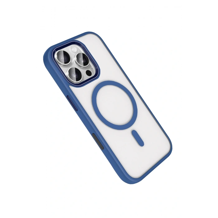 LitaeTrend Apple iPhone 16 Pro Max Terea Magsafe Kapak - Lacivert