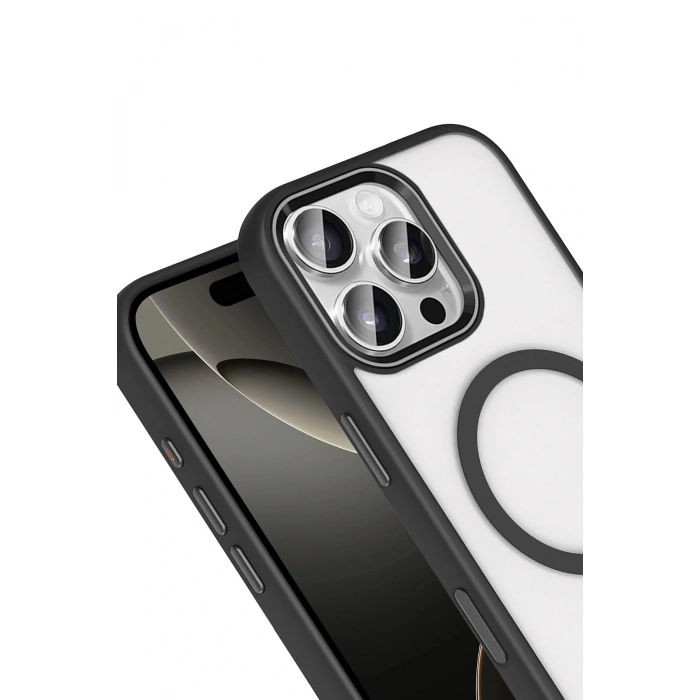 LitaeTrend Apple iPhone 16 Pro Max Terea Magsafe Kapak - Siyah