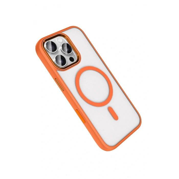 LitaeTrend Apple iPhone 16 Pro Max Terea Magsafe Kapak - Turuncu
