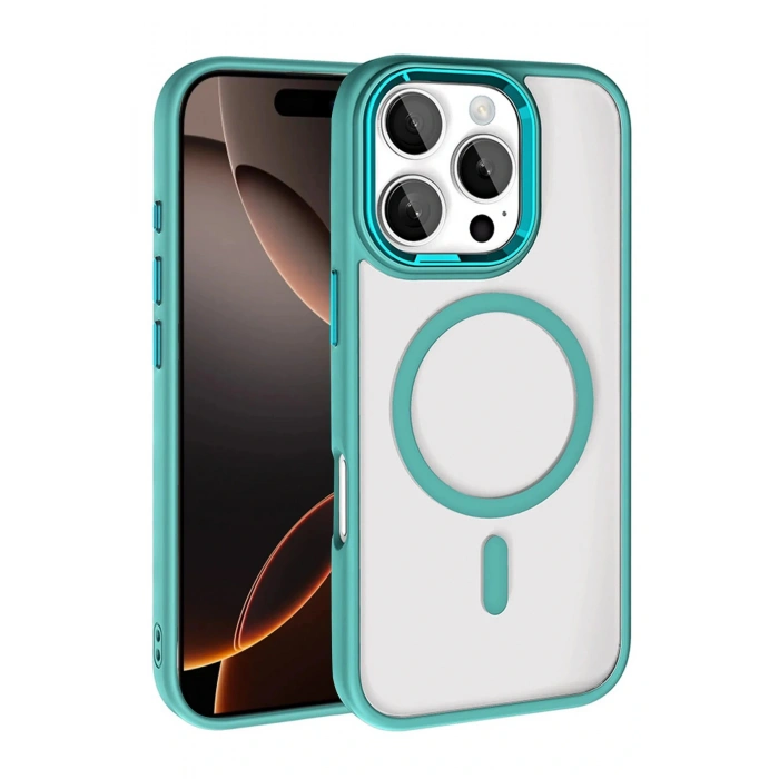 LitaeTrend Apple iPhone 16 Pro Max Terea Magsafe Kapak - Yeşil