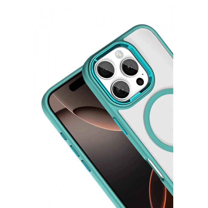 LitaeTrend Apple iPhone 16 Pro Max Terea Magsafe Kapak - Yeşil