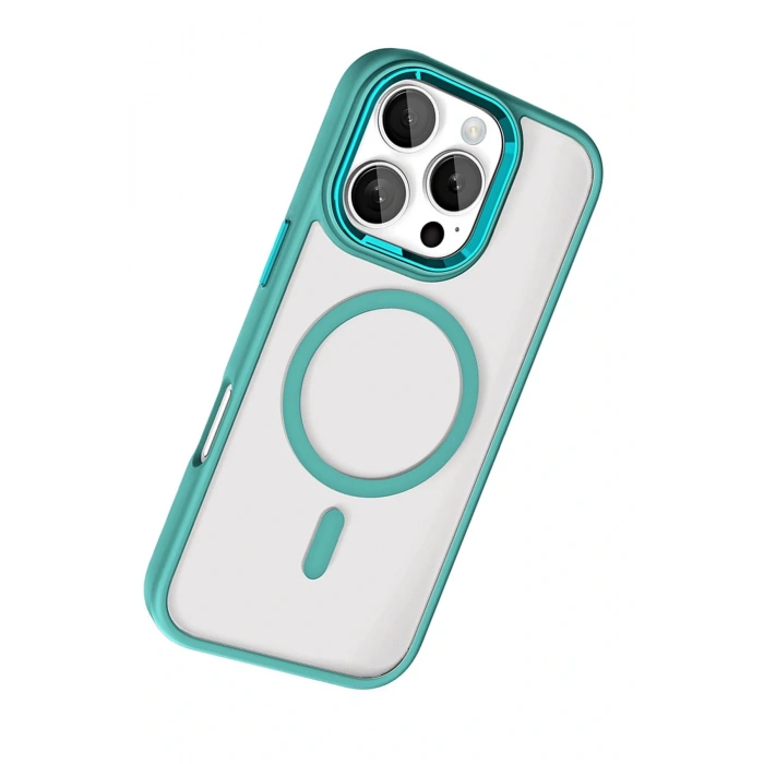 LitaeTrend Apple iPhone 16 Pro Max Terea Magsafe Kapak - Yeşil