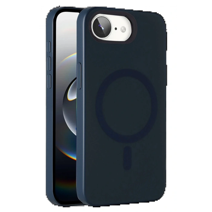 LitaeTrend Apple iPhone 16E Tuna PC Slim Magsafe Kapak - Lacivert