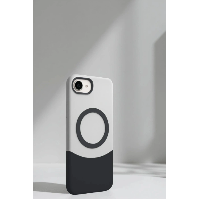 LitaeTrend Apple iPhone 16E Velar Magsafe Kapak - Natural Grey