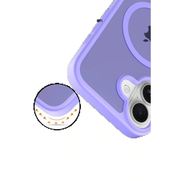 LitaeTrend Apple iPhone 17 Jota Magsafe Kapak - Lila