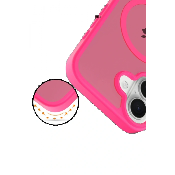 LitaeTrend Apple iPhone 17 Jota Magsafe Kapak - Rose