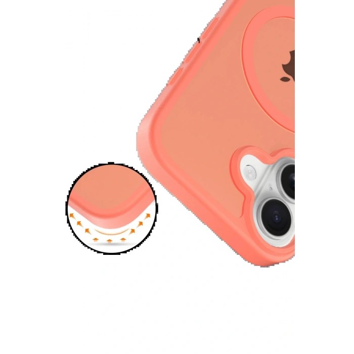 LitaeTrend Apple iPhone 17 Jota Magsafe Kapak - Turuncu