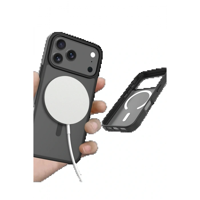 LitaeTrend Apple iPhone 17 Pro Jota Magsafe Kapak - Siyah