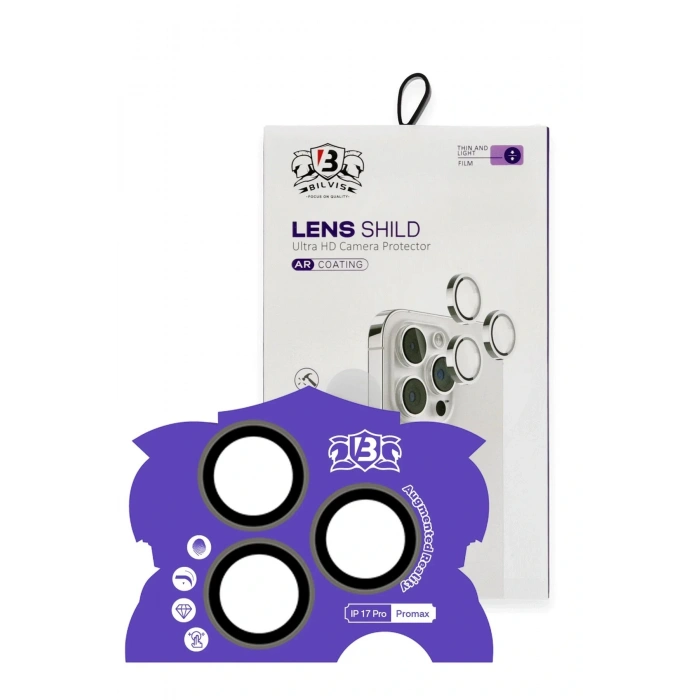 LitaeTrend Apple iPhone 17 Pro Max Bilvis Titan Kamera Lens - Natural Grey