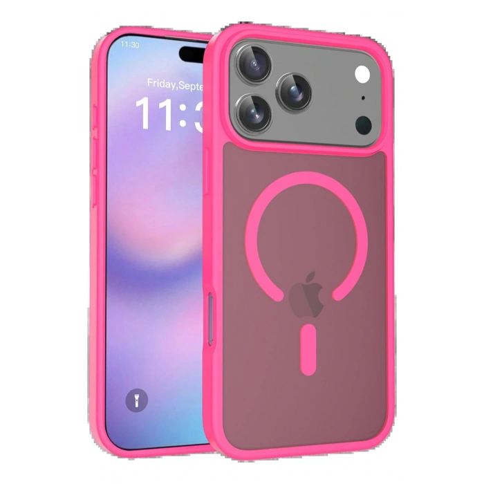 LitaeTrend Apple iPhone 17 Pro Max Jota Magsafe Kapak - Rose