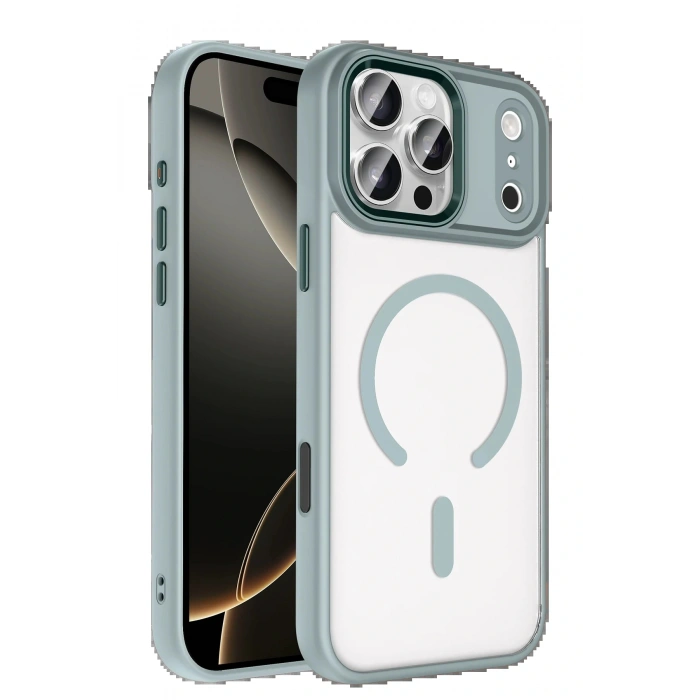 LitaeTrend Apple iPhone 17 Pro Max Terea Magsafe Kapak - Gri