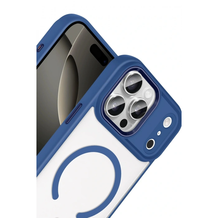 LitaeTrend Apple iPhone 17 Pro Max Terea Magsafe Kapak - Lacivert