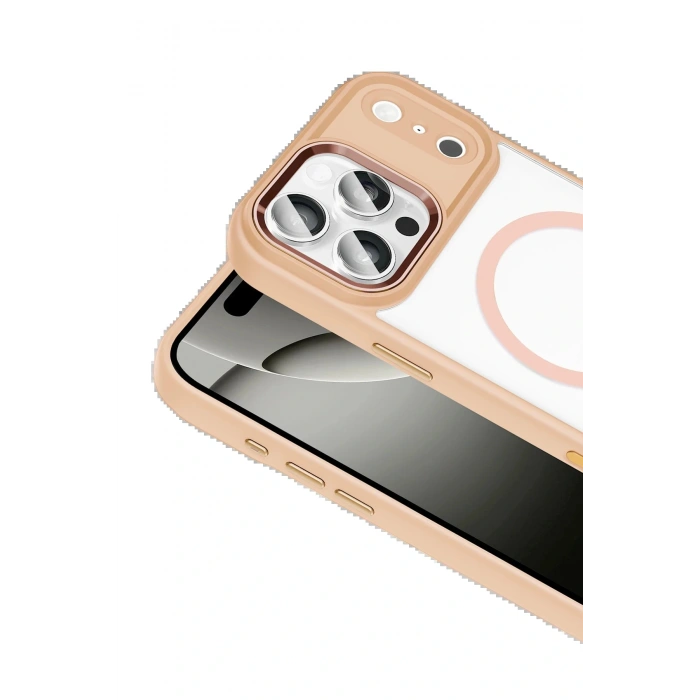 LitaeTrend Apple iPhone 17 Pro Max Terea Magsafe Kapak - Pembe