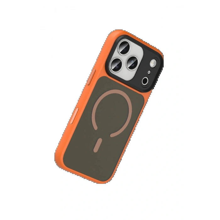LitaeTrend Apple iPhone 17 Pro Megane Magsafe Kapak - Turuncu