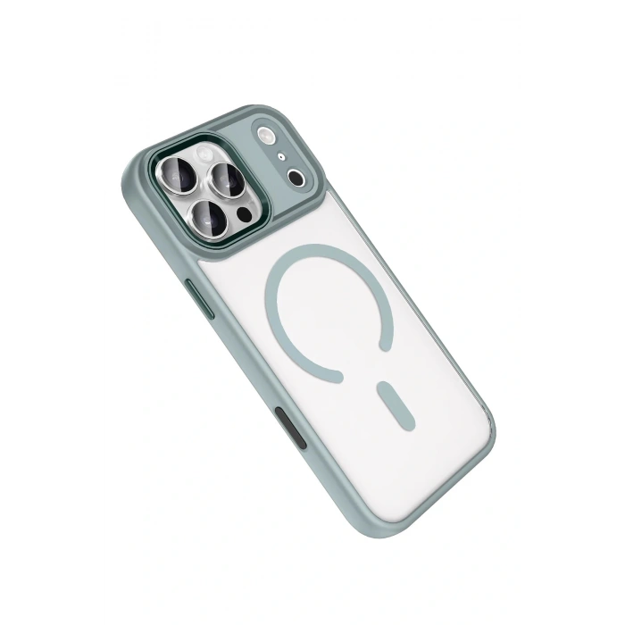 LitaeTrend Apple iPhone 17 Pro Terea Magsafe Kapak - Gri