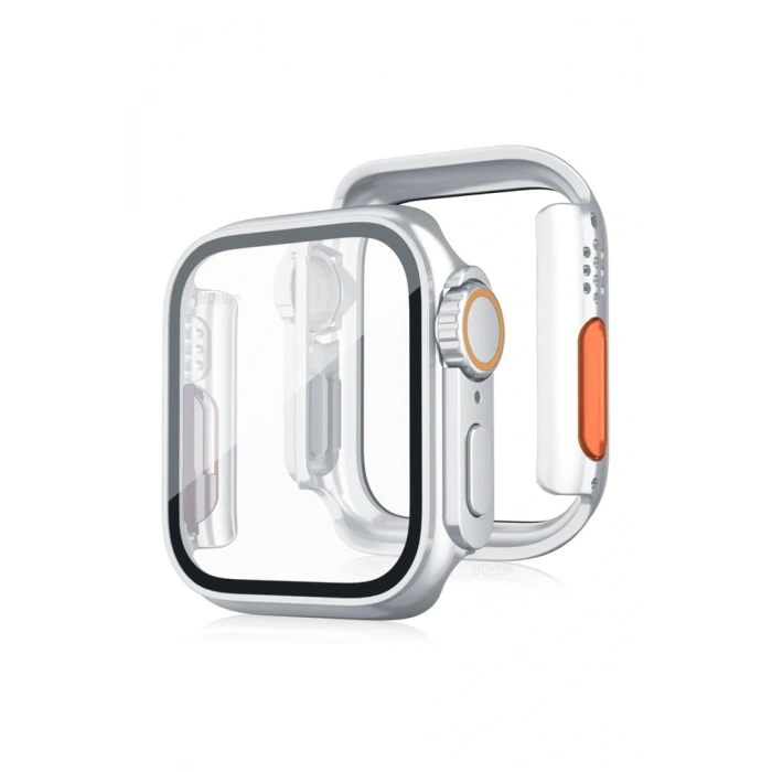 LitaeTrend Apple Watch 44mm Watch 49mm Kasa Dönüştürücü ve Ekran Koruyucu - Çöl Titanyum