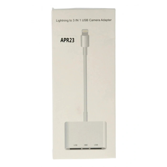 LitaeTrend APR23 Iphone Otg 3in1 - Beyaz