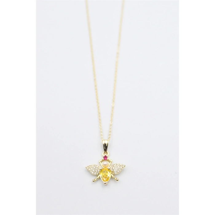 HERŞEYTREND Arı Kolye - Altın