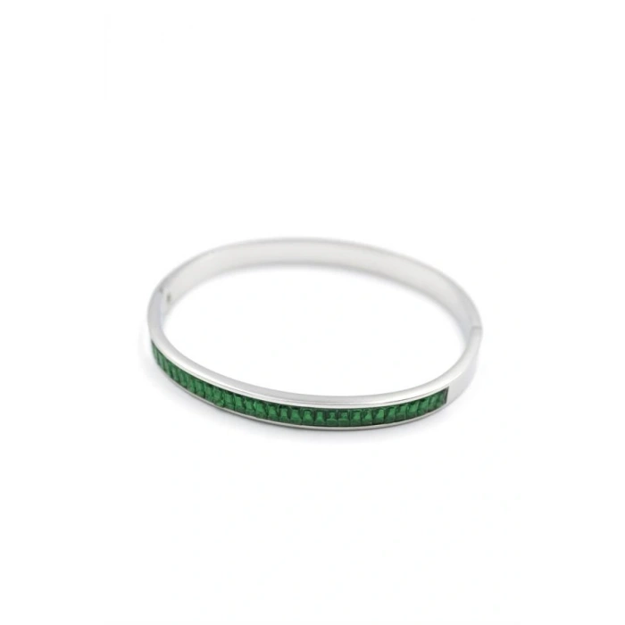 LitaeTrend Baget Taşlı Bilezik - Yeşil