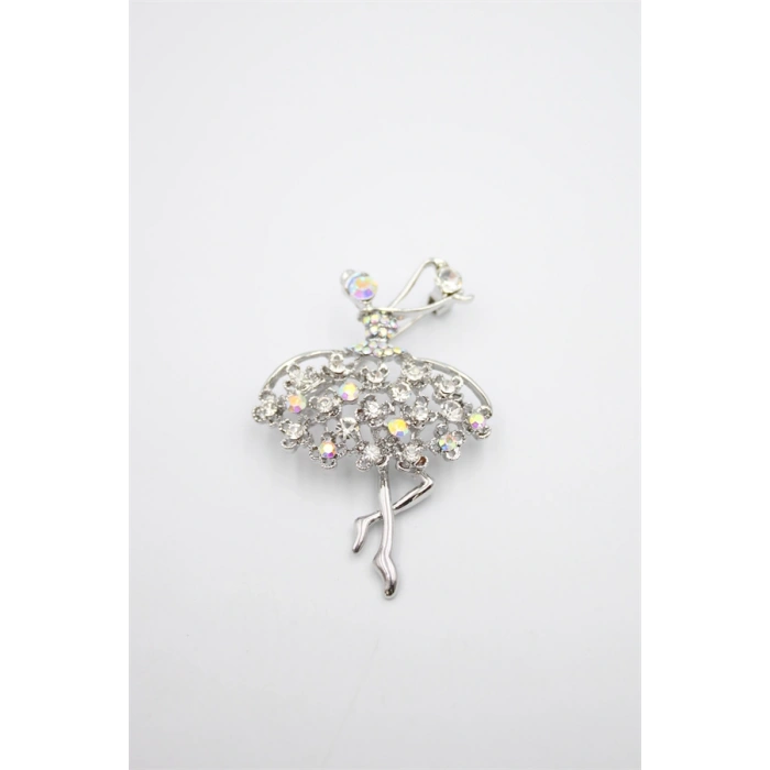 HERŞEYTREND Balerin Broş - Gümüş