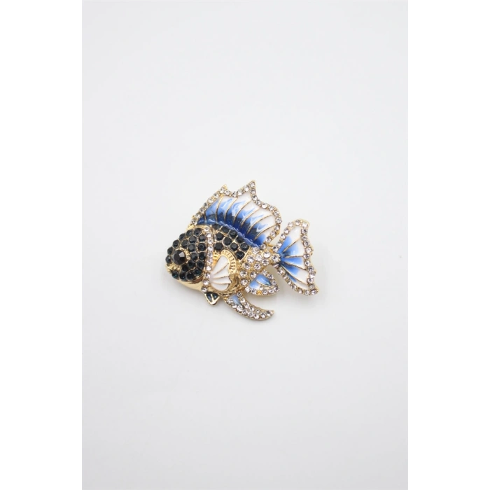 HERŞEYTREND Balık Broş - Mavi