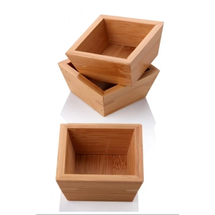 LitaeTrend Bambu Sunum Kare Çerezlik 1 Adet Royaleks-PS10