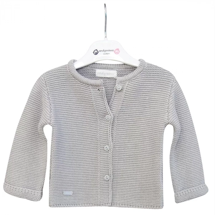 LitaeTrend Basic Bebe Ceket Grey Melange