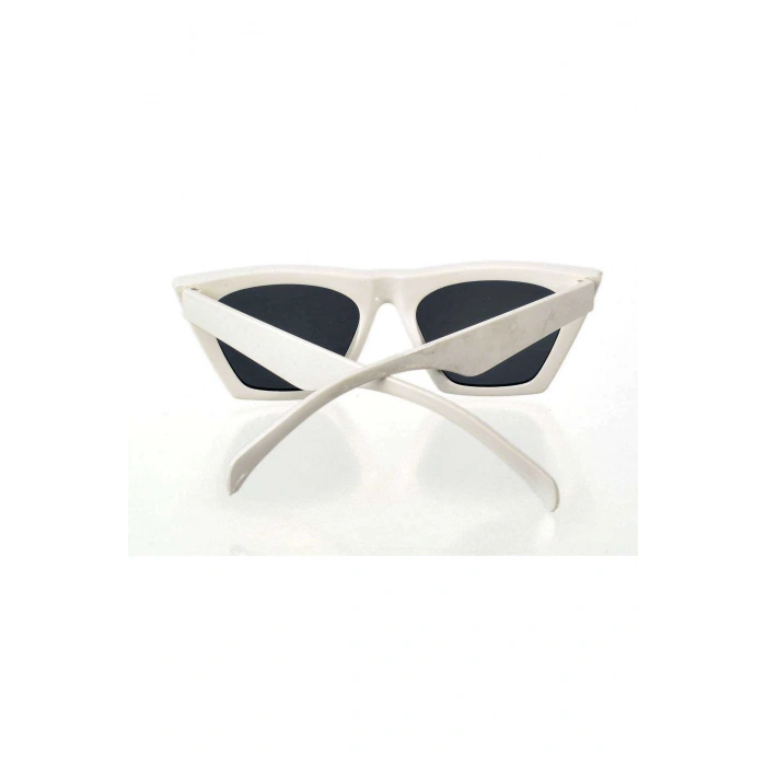 LitaeTrend Beyaz Çerçeve Cat Eye Kadın Güneş Gözlüğü